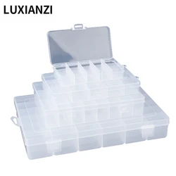 LUXIANZI Transparent Plastic Box  Mobile Phone Small Screw Electronic Parts Hardware Organizing Tool Dustproof Storage Box