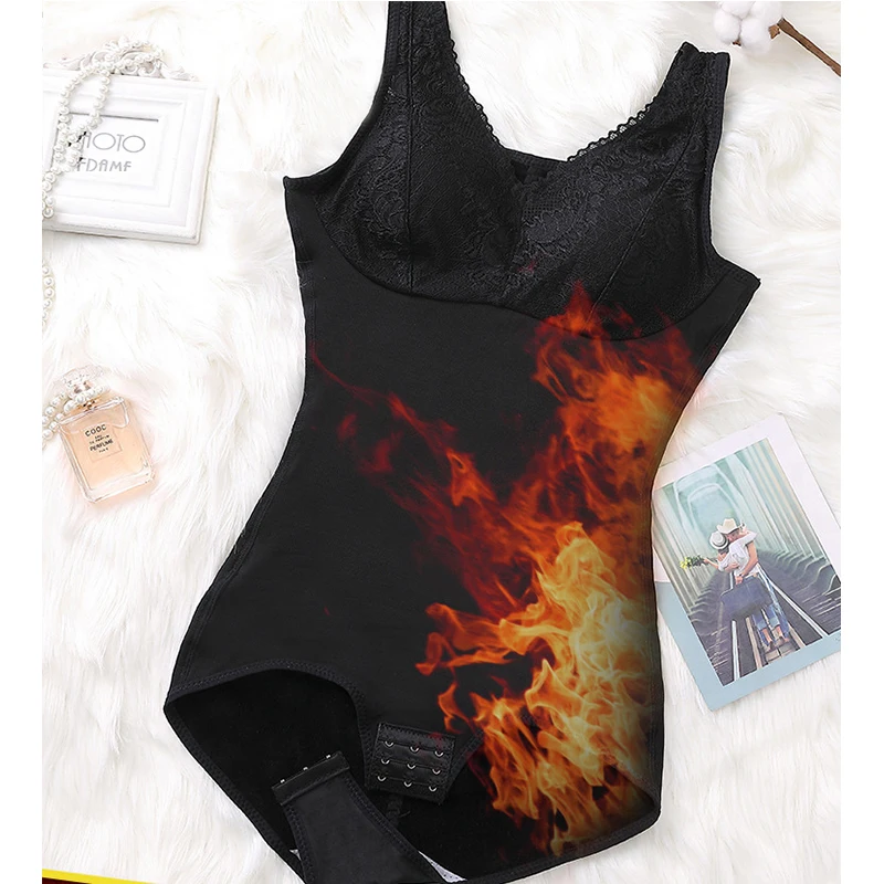 Women\'s Slimming Underwear Bodysuit Bra Body Shaper Waist Trainer Shaper Shapewear Slimming Bodysuits Hook Corset with velvet