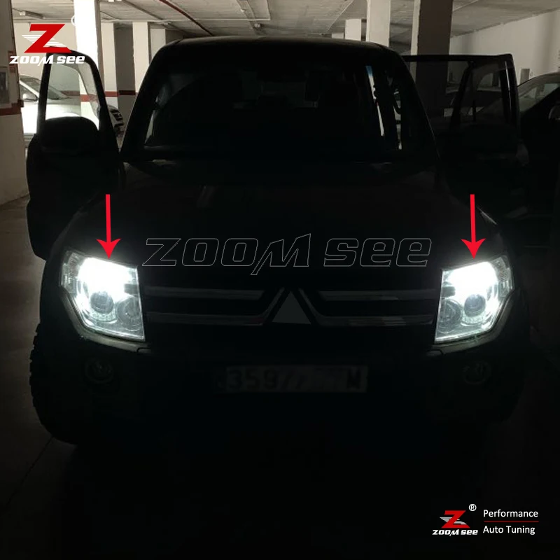 Buona LED Bianco esterno inversione di coda lampadina piastra parcheggio laterale della luce per Mitsubishi Pajero Shogun Montero MK3 MK4 3 4