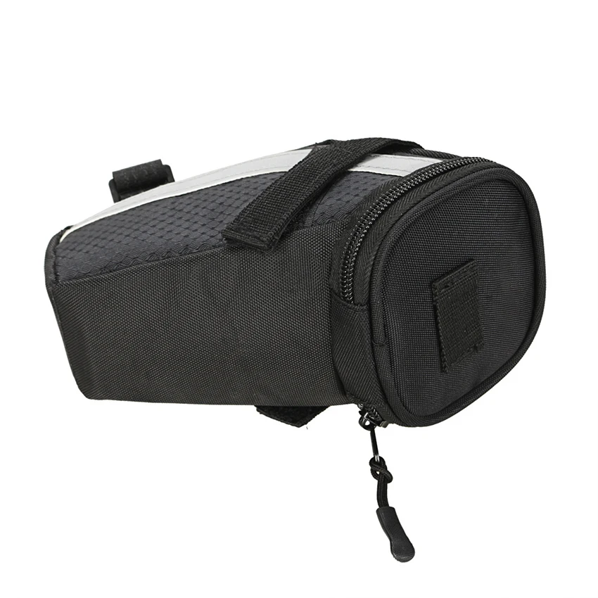 Borsa da sella per bicicletta da bicicletta, borsa da sella per bici impermeabile, borsa da tasca per strumenti di riparazione della bicicletta con strisce riflettenti