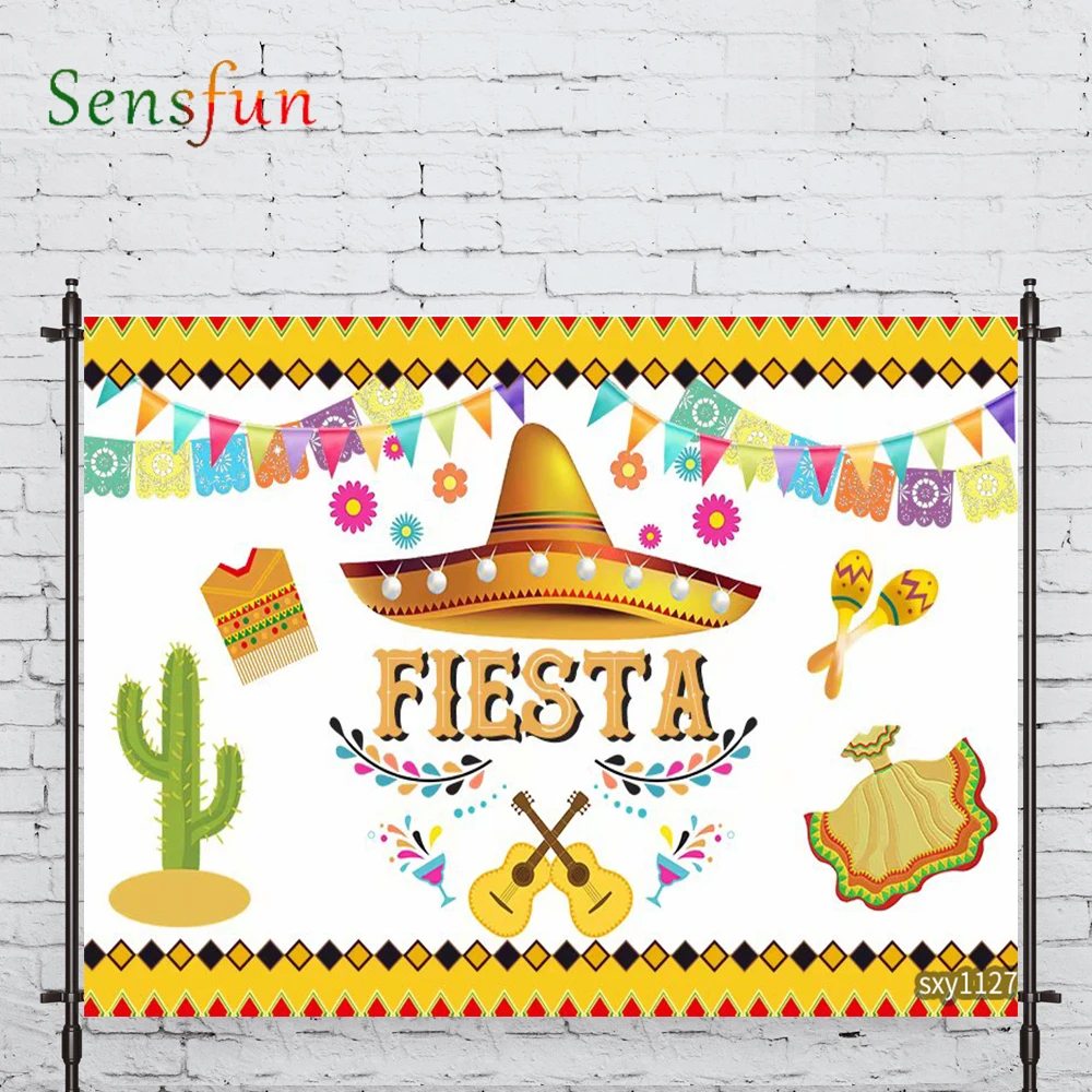 LEVOO Photography Background Fiesta Mexico Carnival Dance Celebrate Backdrop For Photo Studio Photocall Vinyl Background