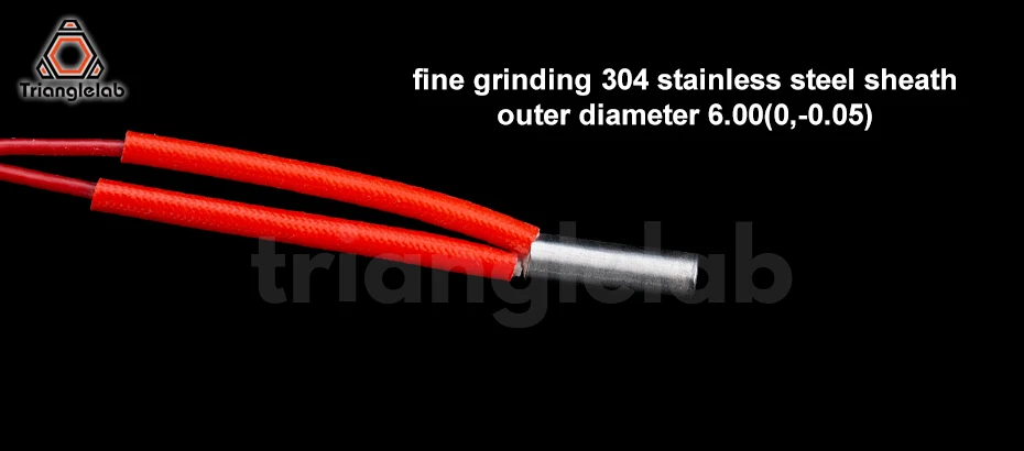Trianglelab 3D-Drucker 6*16MM 12V 40W Heizpatrone mit 100CM Kabel für 3D-Drucker für PT100 HOTEND Volcano MK8 MK9 – Detail 19