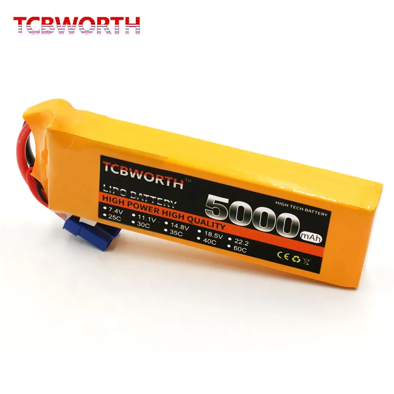 Bateria lipo 3s rc 3s 11.1v 5000mah 25c 35c 60c para avião rc helicóptero quadrotor carro barco aeronaves baterias de lítio 3s