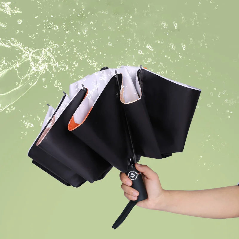 Cartoon Full-automatic Inverted Umbrella 10ribs Rain&sunreverse Car Using Umbrella Strong Parapluie Fille