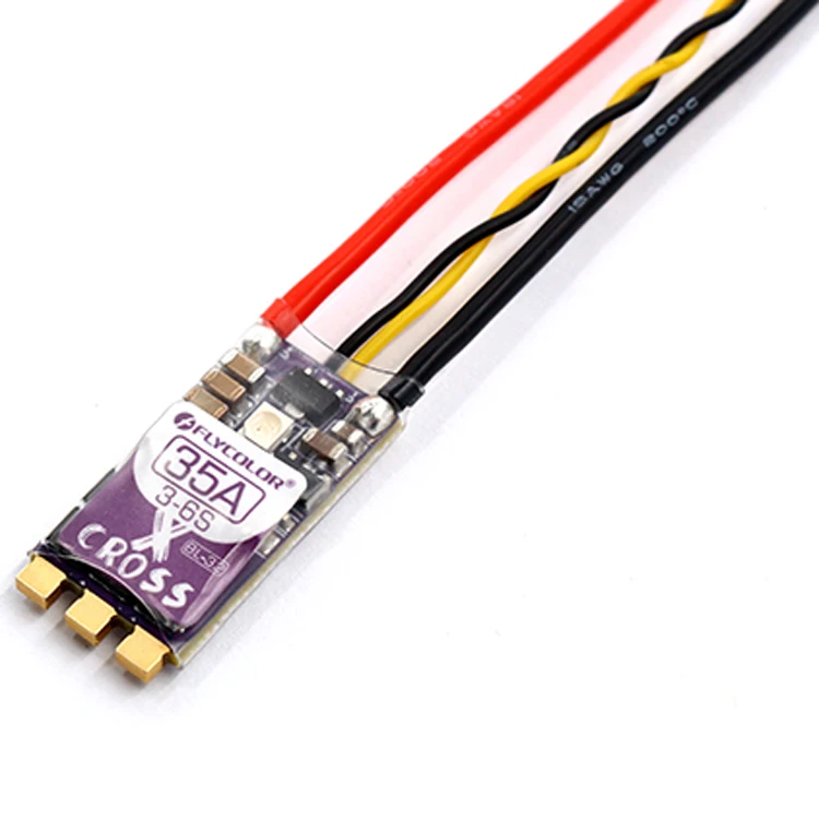 Flycolor X-Cross BL-32 35A ESC 3-6s  OPTO 32-bit Supports Dshot1200 Oneshot125 For RC quadcopter Racing Drones