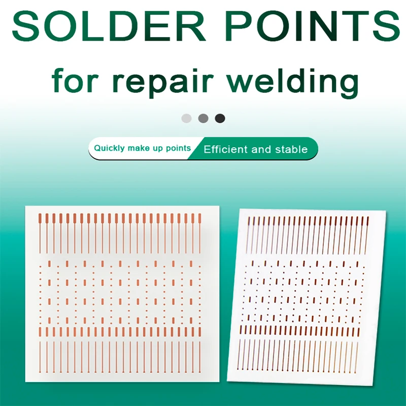 

Dot-Repairing Soldering Lug Solder Piece Rework Pad Welding Point Repair for Phones IC BGA PCB Fingerprint Welding Plates Tool