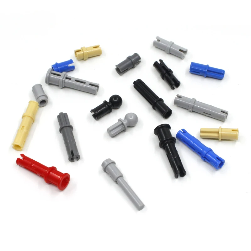 100Pcs/lot Technical Part Connector Pin Peg Cross Axle Bushes Building Blocks Toy Replace Bulk Parts fit for 2780 3673 6558 6562