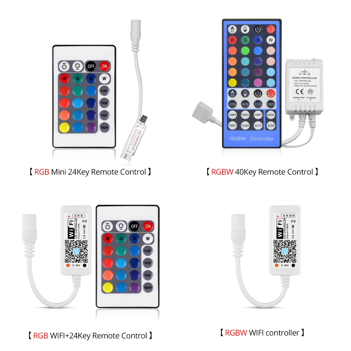 5M 5050 RGB WI-FI LEVOU Fita luz de Tira RGBW RGBWW LEVOU a Fita À Prova D' Água Controle Remoto Sem Fio WI-FI Controlador 12V Kit Adaptador de Energia