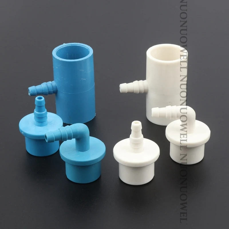 2pcs 20-6 8 10mm PVC Reducing Connector Seafood Pool Fish Tank Air Hose Connectors Soft Tube Pagoda Elbow Tee Joints