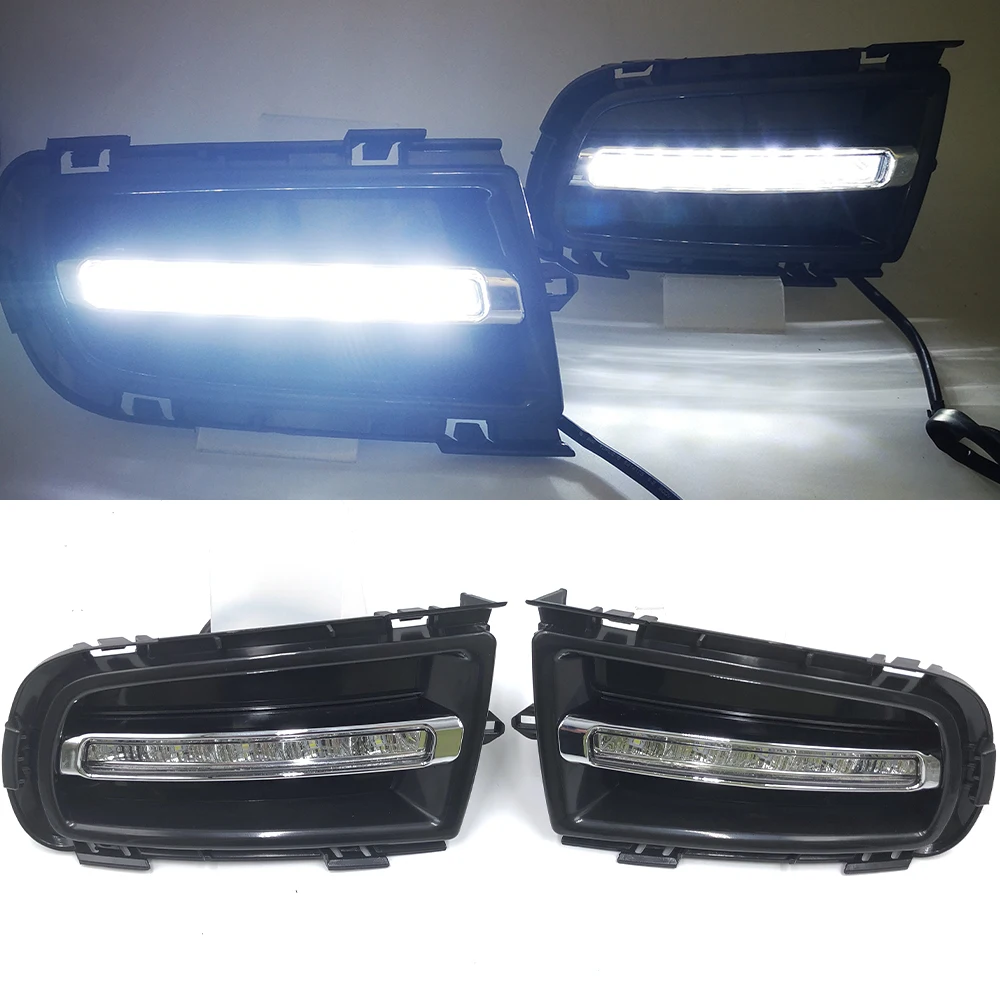 1Pair DRL For Mazda 6 Mazda6 2005 2006 2007 2008 2009 Daytime Running Lights fog lamp cover headlight 12V Daylight