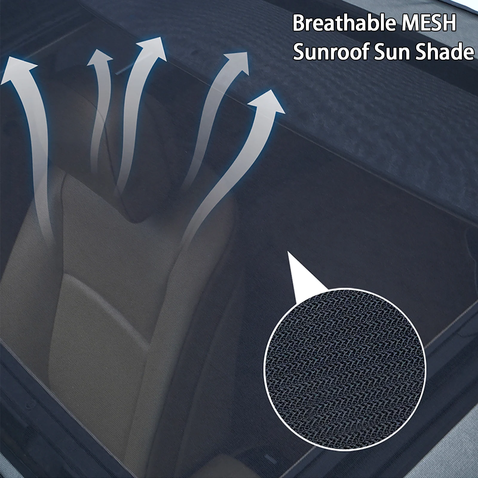 Magnetic Moonroof Sunroof Sun Shade Mesh Car Roof Awnings Cover Camping Kept The Bugs Out Screen Anti-Mosquito Trips SUV Tent
