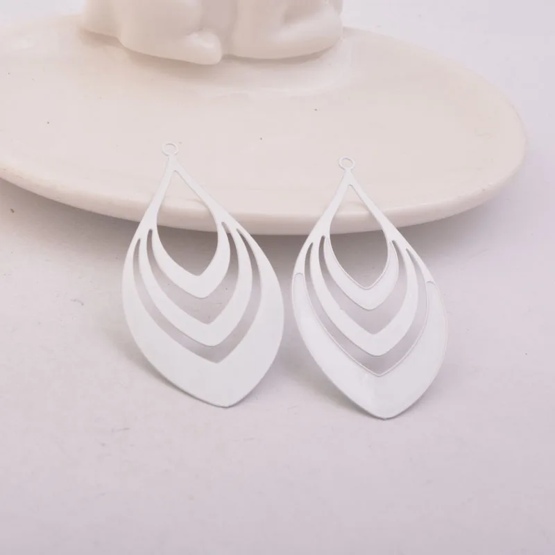 30 Stück AB5311 26*52mm Filigrane Wassertropfen-Anhänger für DIY Statement-Ohrringe und Anhänger – Detail 6