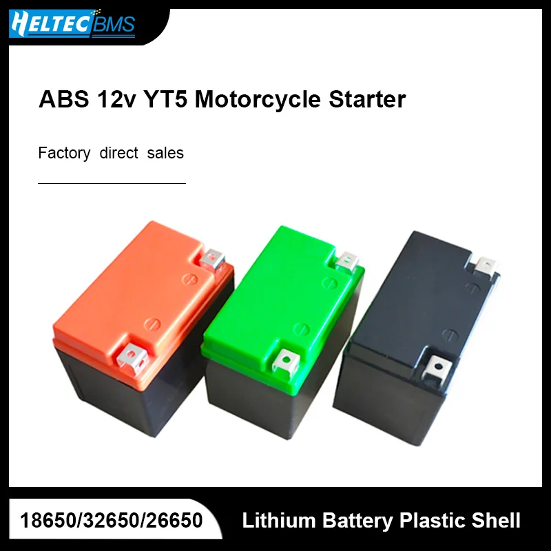 1PC High Quality ABS 12V YT5 Motorcycle Starter Lithium Battery Plastic Shell  Case For 18650/32650/26650 Battery Pack