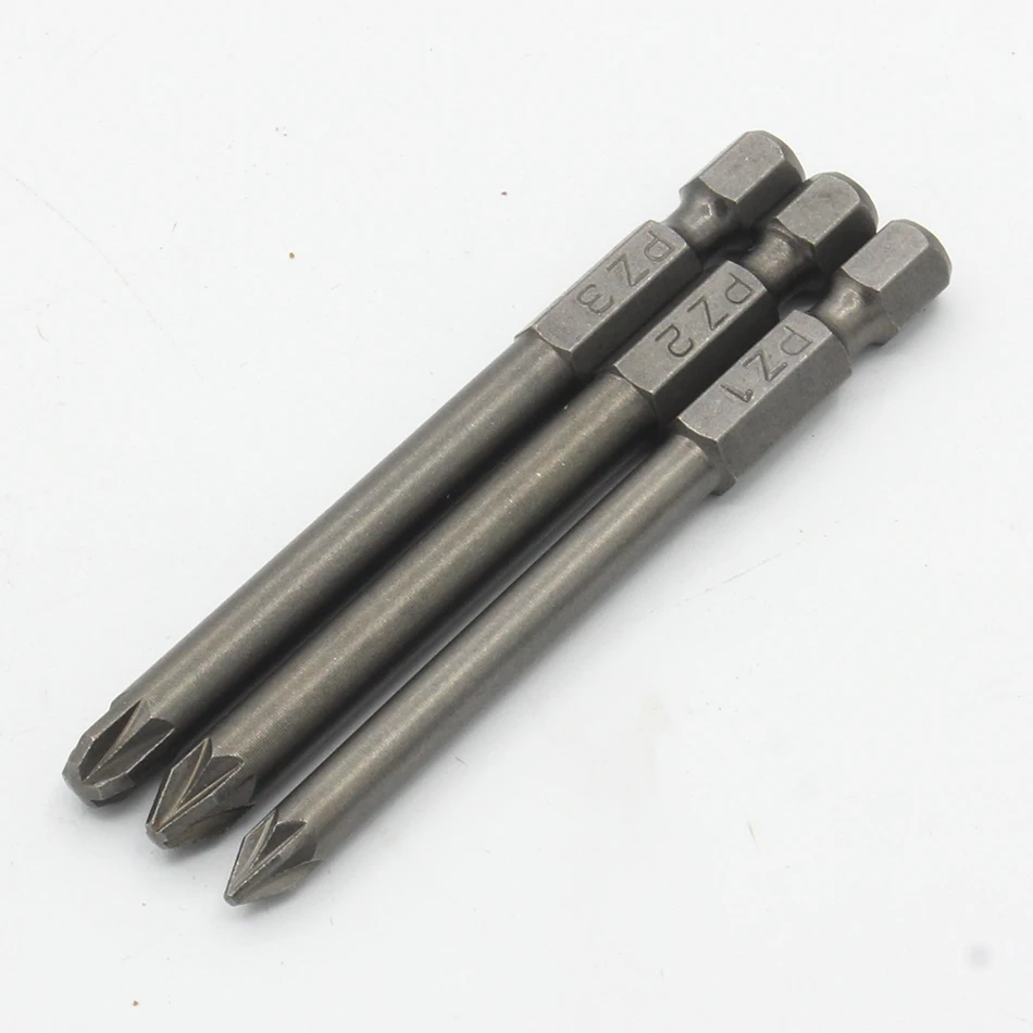 PZ1 PZ2 PZ3 Screwdriver Bit Magnetic Pozidriv Pozi Screwdriver Set 1/4\