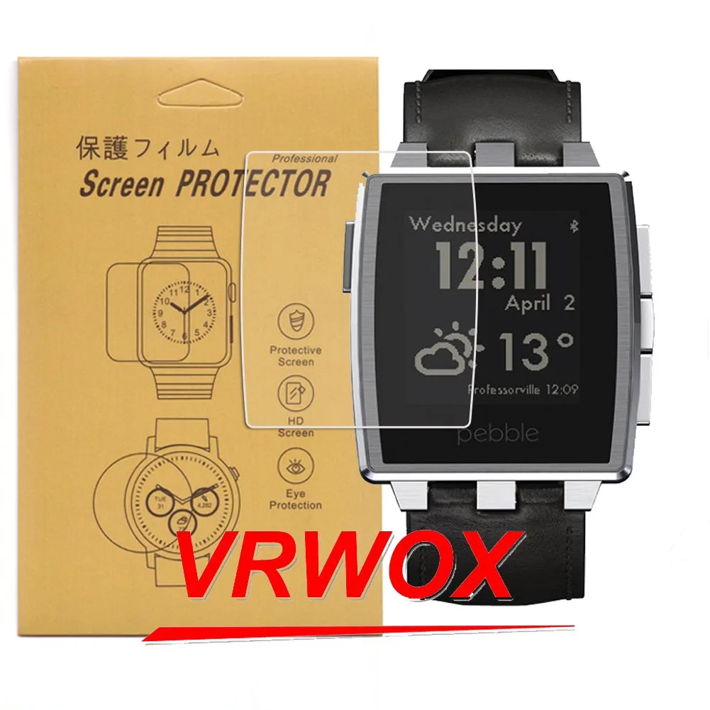 3Pcs Screen Protector For Pebble Steel Pebble 2  Watch  Clear TPU Nano Explosion-proof Screen Protector Film