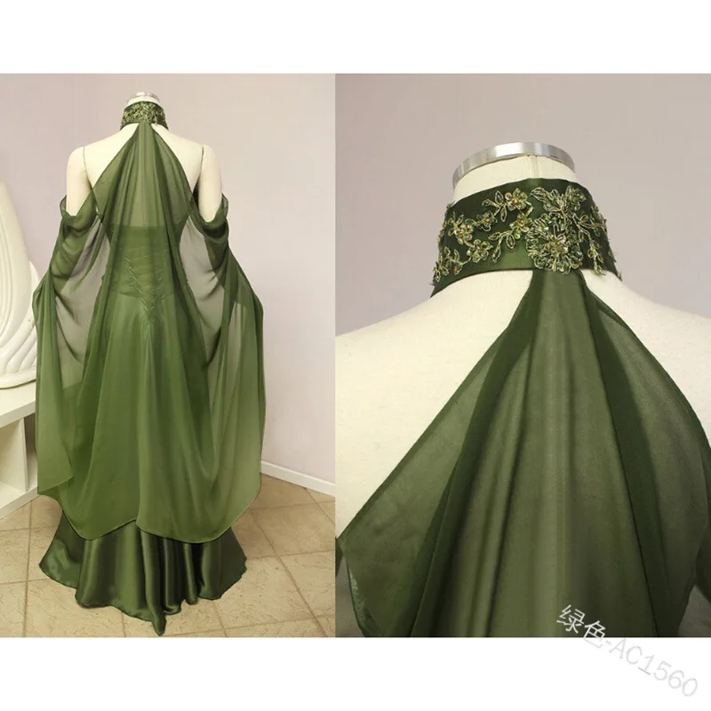 Średniowieczna peleryna unisex płaszcz z kapturem płaszcz Wicca szata średniowieczna peleryna szal impreza z okazji Halloween czarownica czarodziej kostiumy Cosplay kobiety