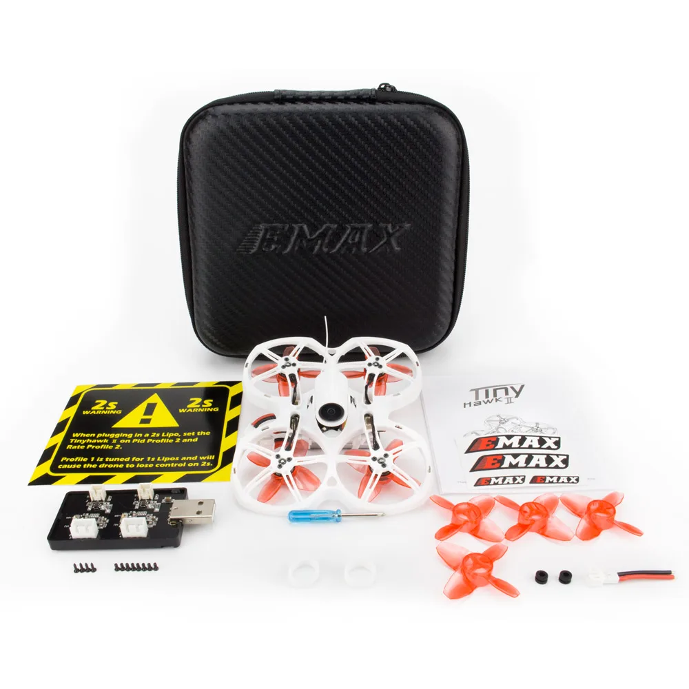 Emax Tinyhawk S II Indoor FPV Racing Drone z kamerą F4 16000KV Nano2 i obsługą LED 1/2S bateria 5.8G FPV okulary zdalnie sterowany samochód