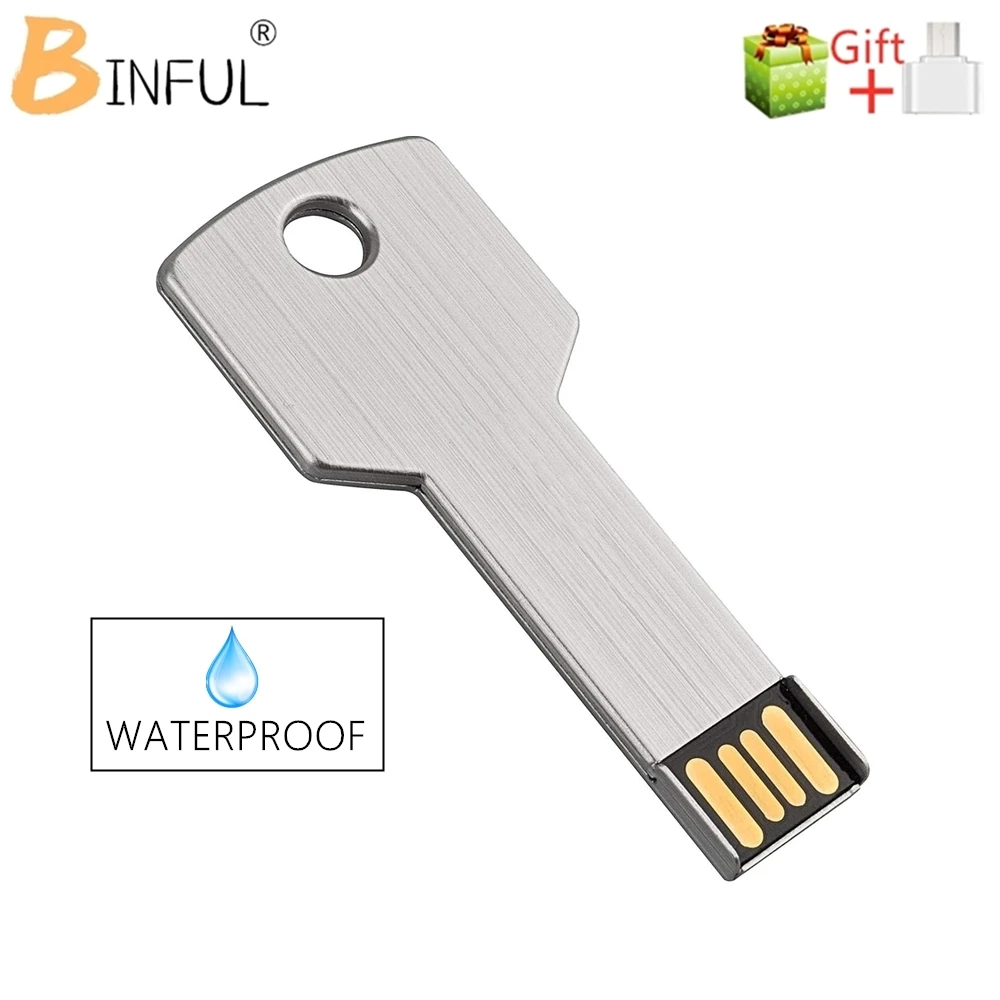 

BINFUL fast pen drive 256GB memory 128GB metal pendrive 4GB 8GB 16GB 32GB metal Key usb flash drives 64GB cle usb stick pen Car