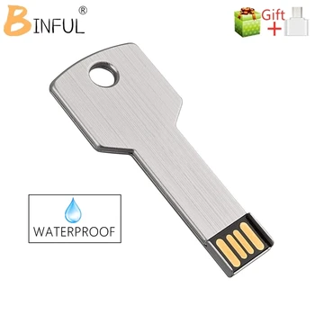 BINFUL szybko pen drive 256GB pamięci 128GB metalowy pendrive 4GB 8GB 16GB 32GB metalowy klucz pamięć usb dyski 64GB cle pamięć usb pióro samochód