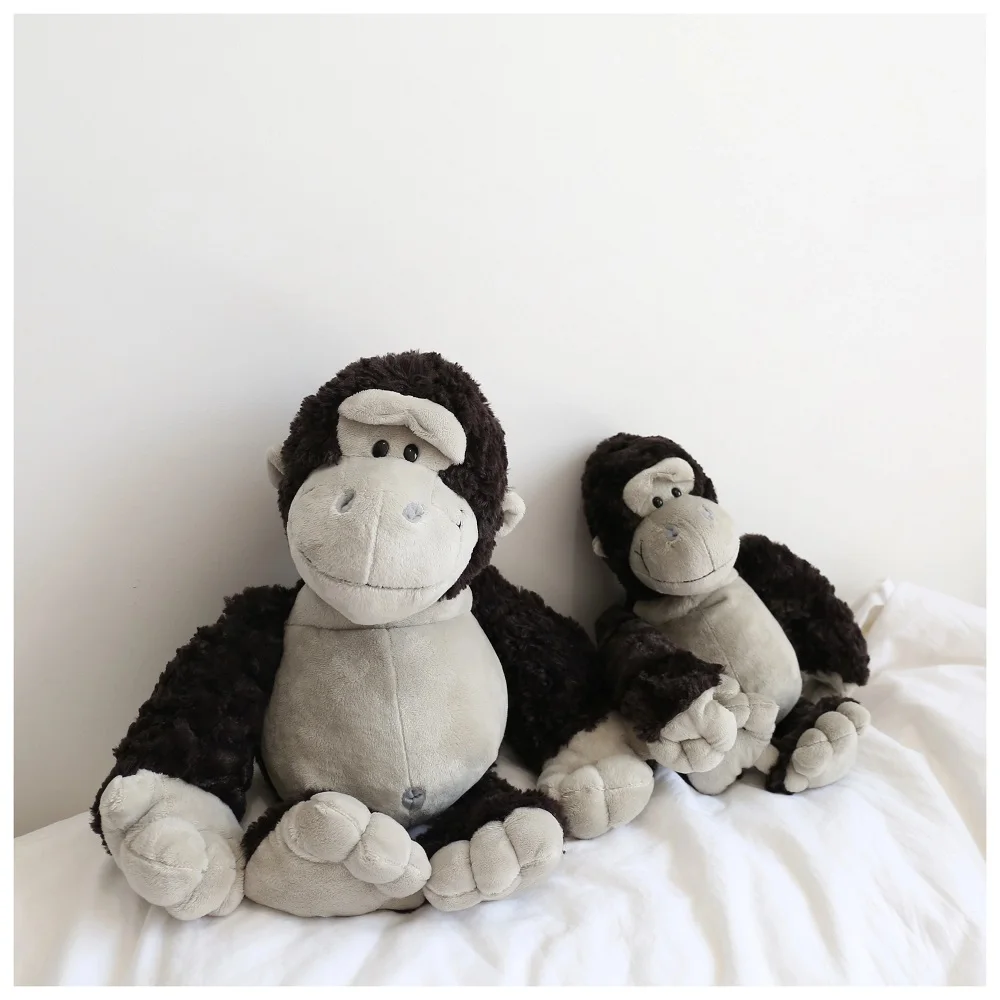 

50cm Forest Animal Gorilla Plushies Toy Pillow Kawaii Stuffed Big Doll Children Accompany Flully Toy For Friends Kid Peluch Gift