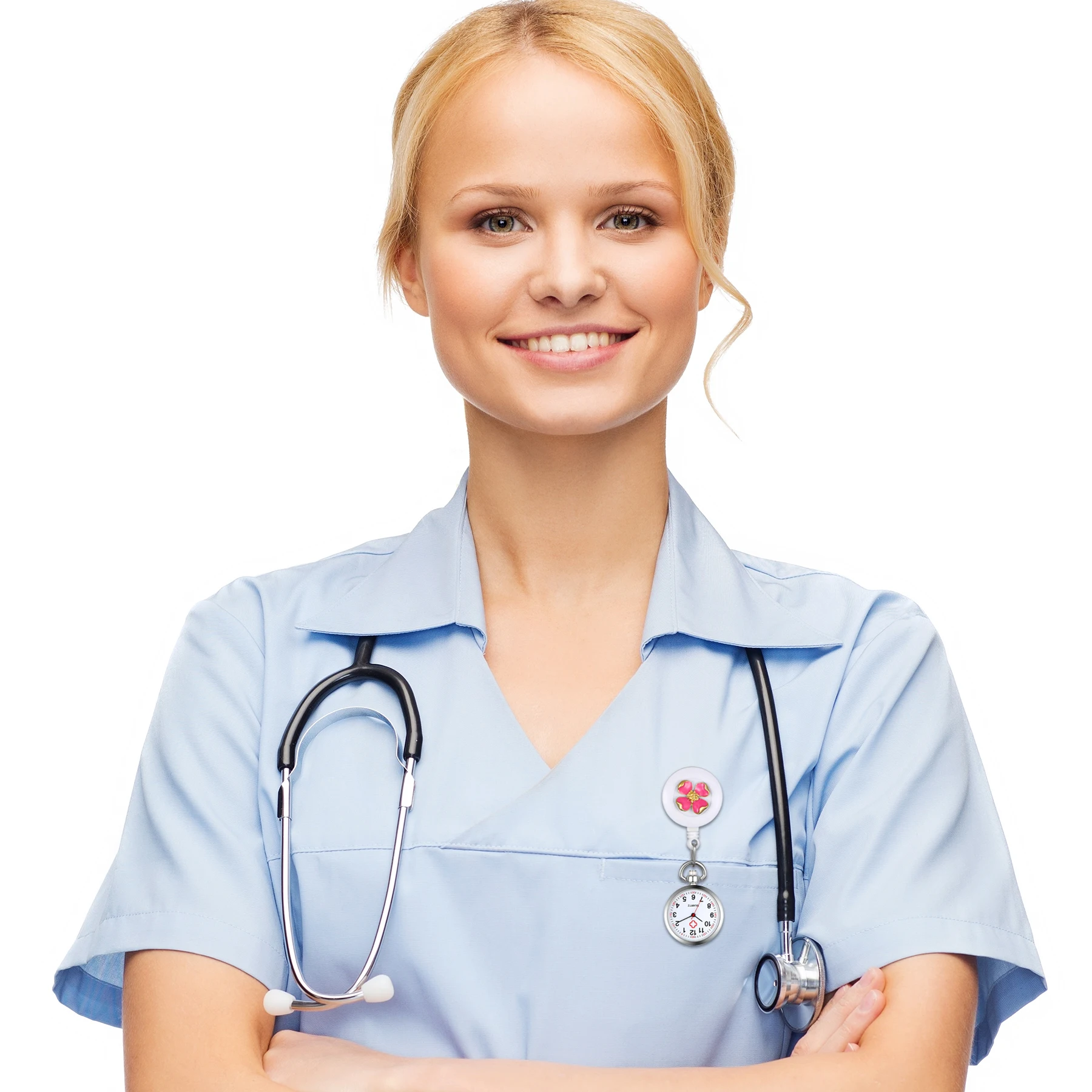 Модные простые наручные часы LANCARDO с застежкой в виде лепестков, подвеска-брошь, кварцевые карманные Регулируемые часы для врачей и медсестер