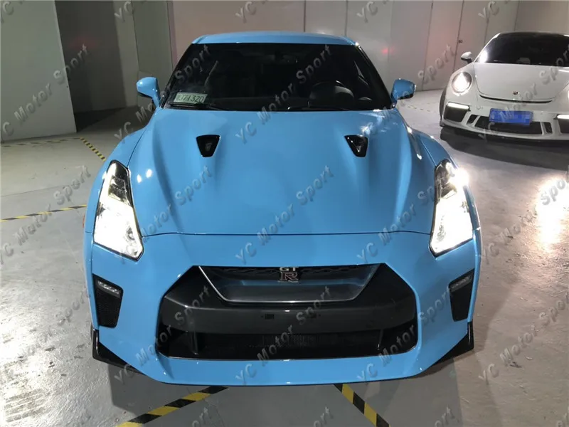 FRP Fiber Glass 2017GTR-Conversion Bodykit Fit For 2017-2018 Body Kit GTR CBA DBA Hood Bumper Lip Splitter Side Skirt Diffuser