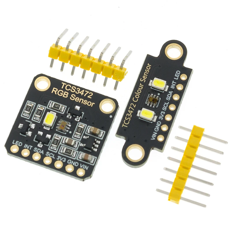 TCS34725 Low Power IR Blocking Filter RGB Light Color Sensor Recognition Diy Kit Electronic PCB Board For Arduino Programmable