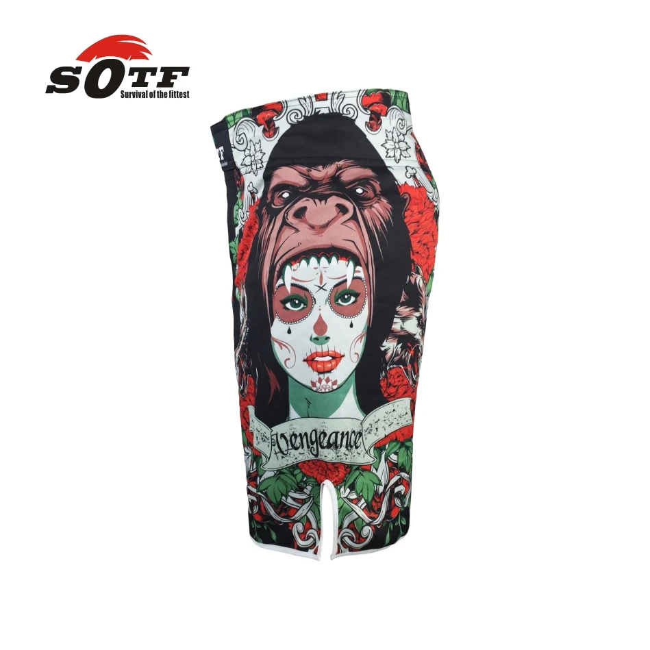 SOTF mma boxing muay thai kick pretorian shorts mma crossfit shorts kick boxing shorts cheap mma shorts kickboxing crossfit