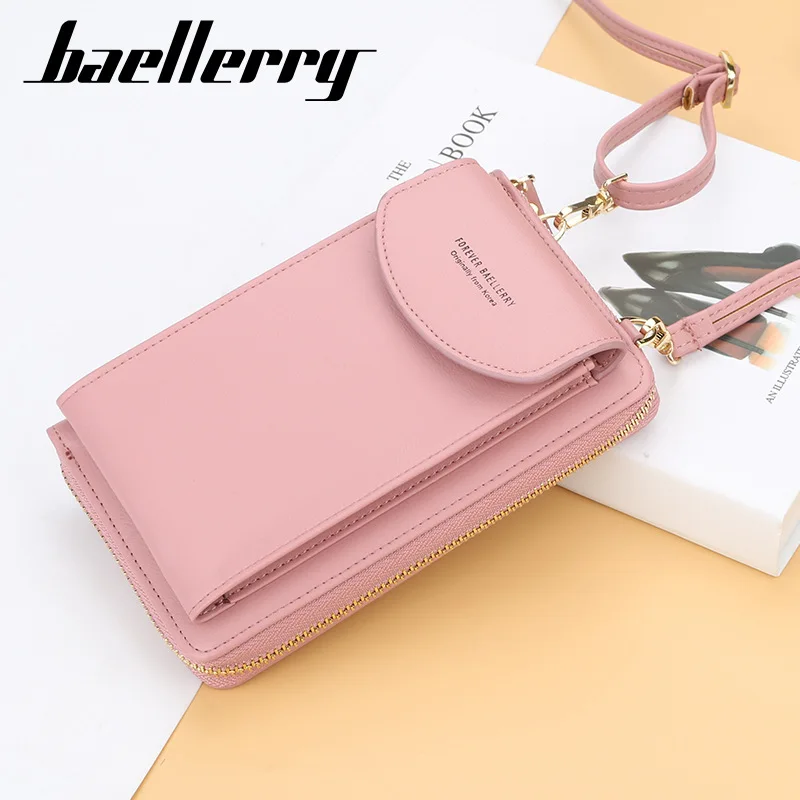 baellerry Brand Women Wallet Cell Phone Big Capacity Card Holders Ladies Handbag Purse Clutch Messenger Shoulder Straps Bag