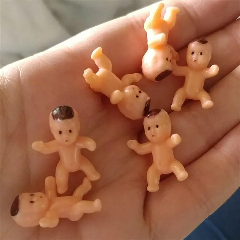 100 stücke 1 Zoll Mini Kunststoff Baby Favor Liefert Für Baby Dusche und Ice Cube Spiel