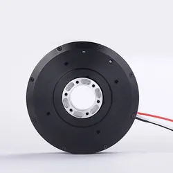 HT100 Brushless DC Motor  With Large Hollow Design Pancake Motor 24v High Torque Pan Tilt Rotor Motor