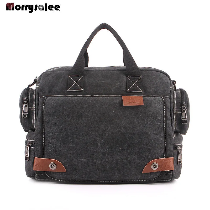 Multi-function Canvas Men's Bag Fashion Men shoulder Bag Business Casual male Handbag High quality сумочки сумка большая