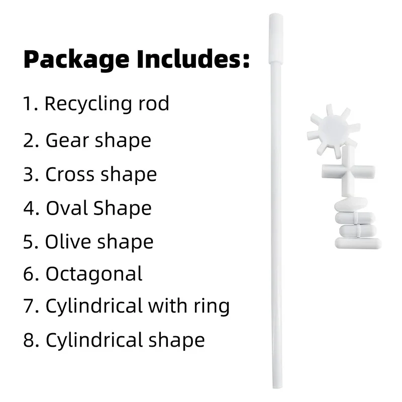 Magnetische Rührer Bars Rühren Bar Mixer PTFE Rührstab mit Rühren Bar Retriever (Pack von 8)