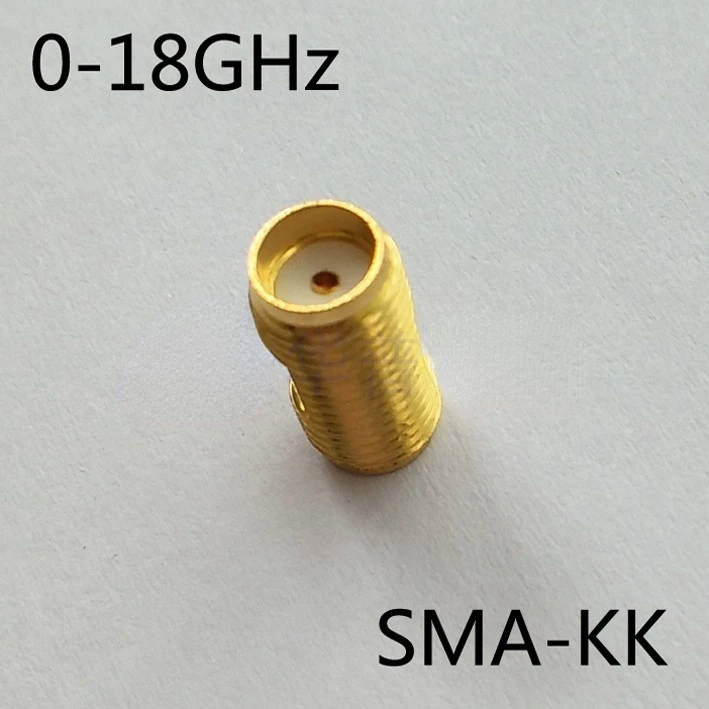2 قطعة قصيرة SMA-KK مزدوجة الإناث RF محول SMA مزدوجة الإناث RF موصل 18 جرام عالية التردد المزدوج تمرير محول