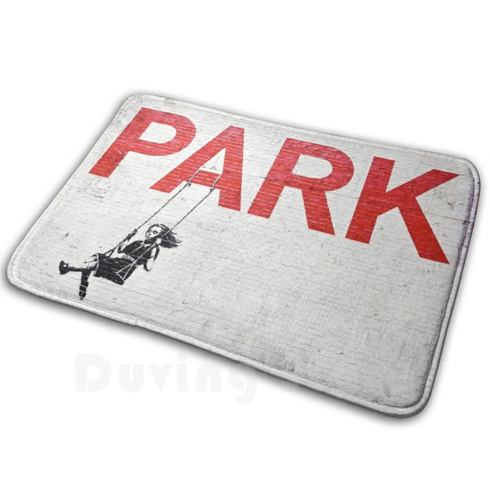 

Бэнкси «Парк» Ковер Коврик Подушка Мягкий Бэнкси Граффити Уличное Искусство Игры Прекрасное Искусство Лос-Анджелес Ла