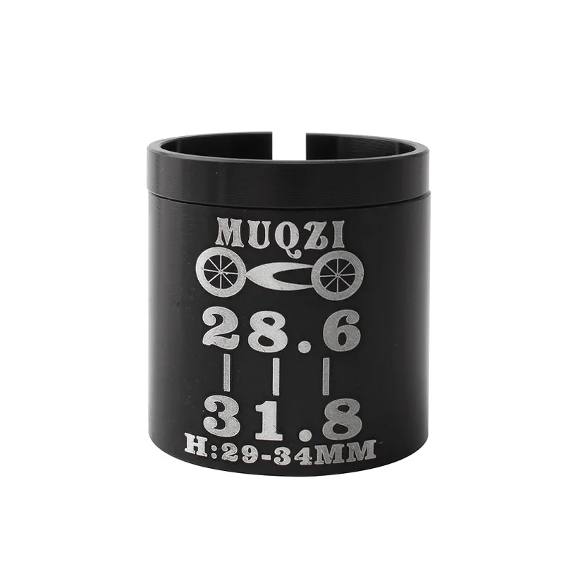 MUQZI Bike Fork Adapter 28.6 TO 31.8mm Conversion Sleeve Aluminum Alloy Stem Reducer Gasket Mountain Road Fixed Gear Bicycle