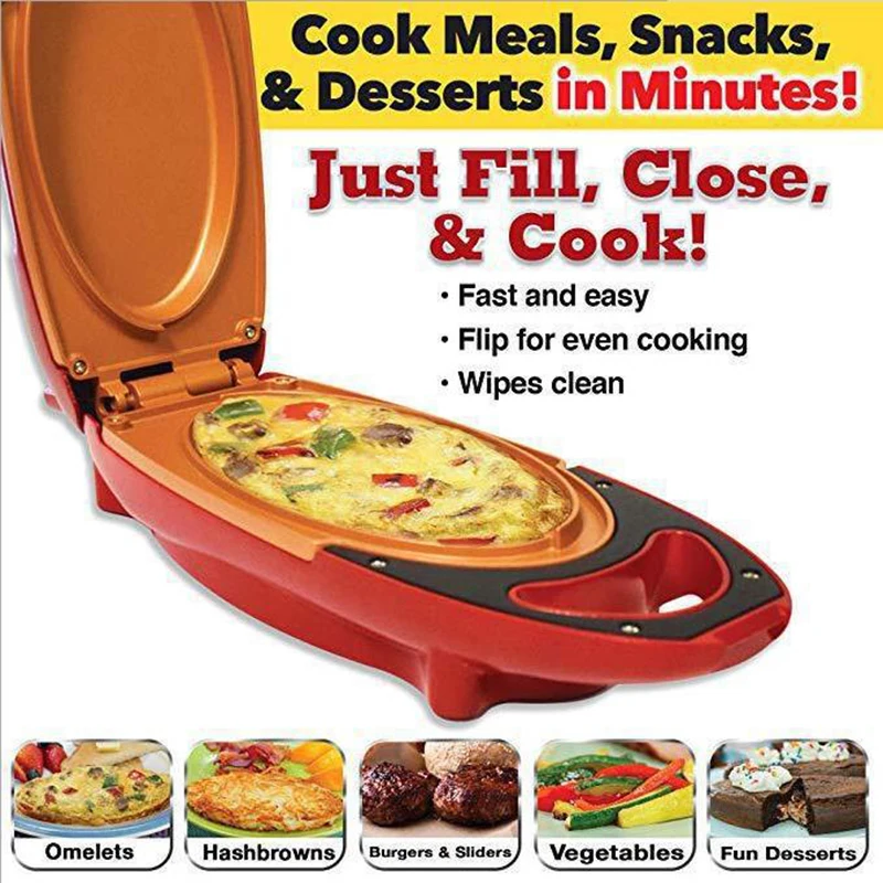 Electric frying pan steak barbecue plate smoke-free non-stick pot heating frying pan pizza maker omelette maker