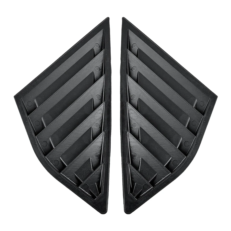 غطاء نافذة السيارة الجانبية ، فتحة التهوية ، أسود لامع ، لفورد فوكس ST MK3 هاتشباك 2012-2018 #3