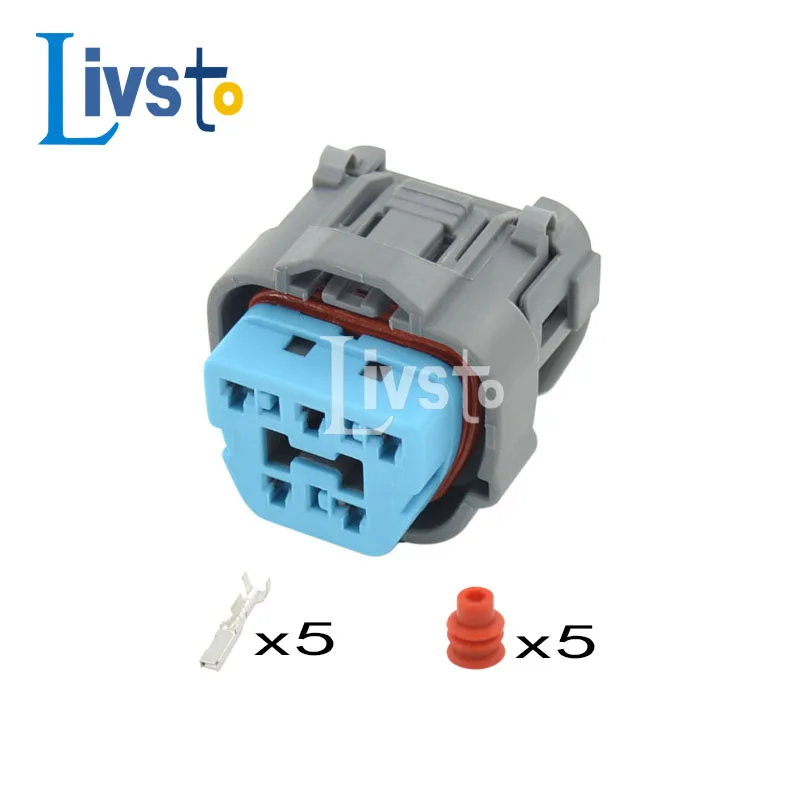 5 Pin Oil Fuel Pump Automotive Socket Gasoline Connector Plug for Honda Accord Fit Civic Odyssey CRV VEZEL 6189-0618
