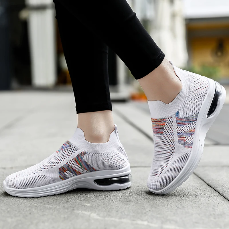 

Tenis Feminino Women Tennis Shoes 2019 Newest Light Soft Gym Sock Sport Shoes Female Comfy Sneakers Trainers Tenis Plataforma