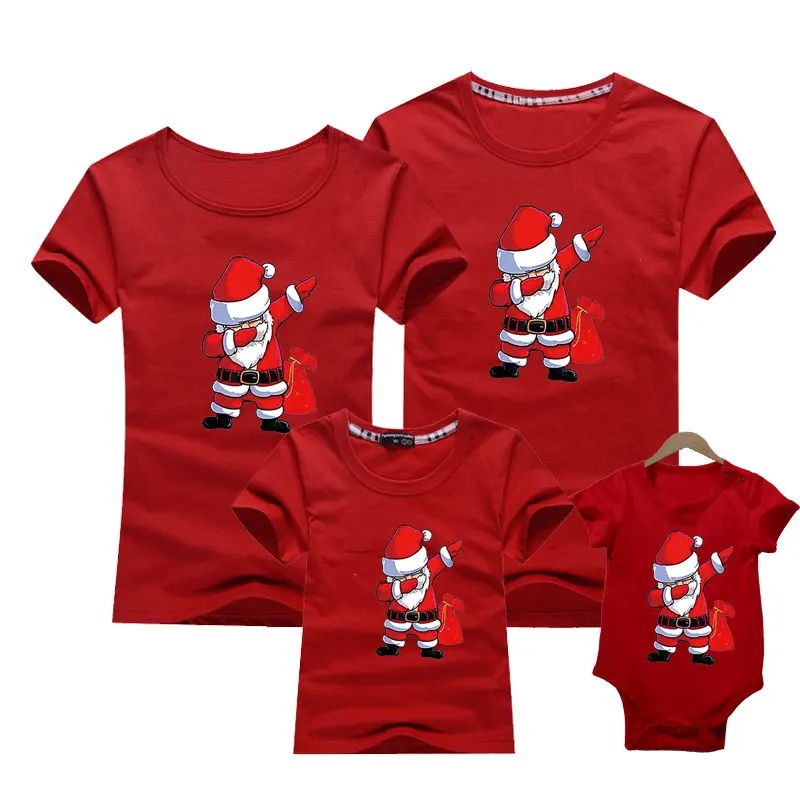 Family Look For Dad Mom And Me Father Mother Daughter Son Christmas New Year Cotton Sweater Outfits Family Matching Clothes