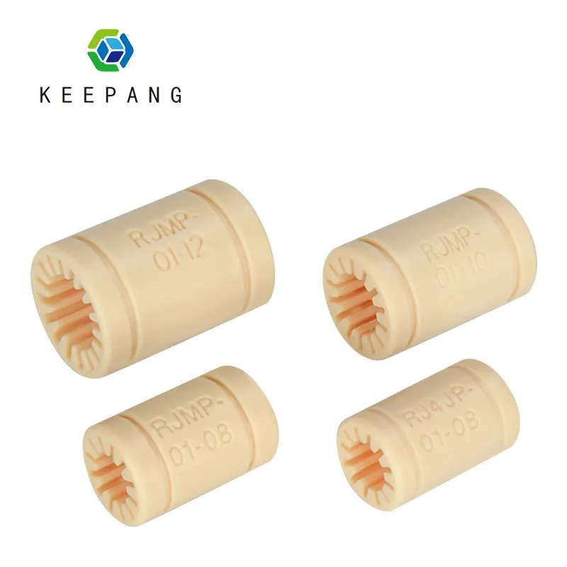 

8pcs 3D Printer Plastic Bearings Solid Polymer Bearing Shaft RJMP Linear Bushing for Mendel Parts Prusa Mendel DIY CNC Motion