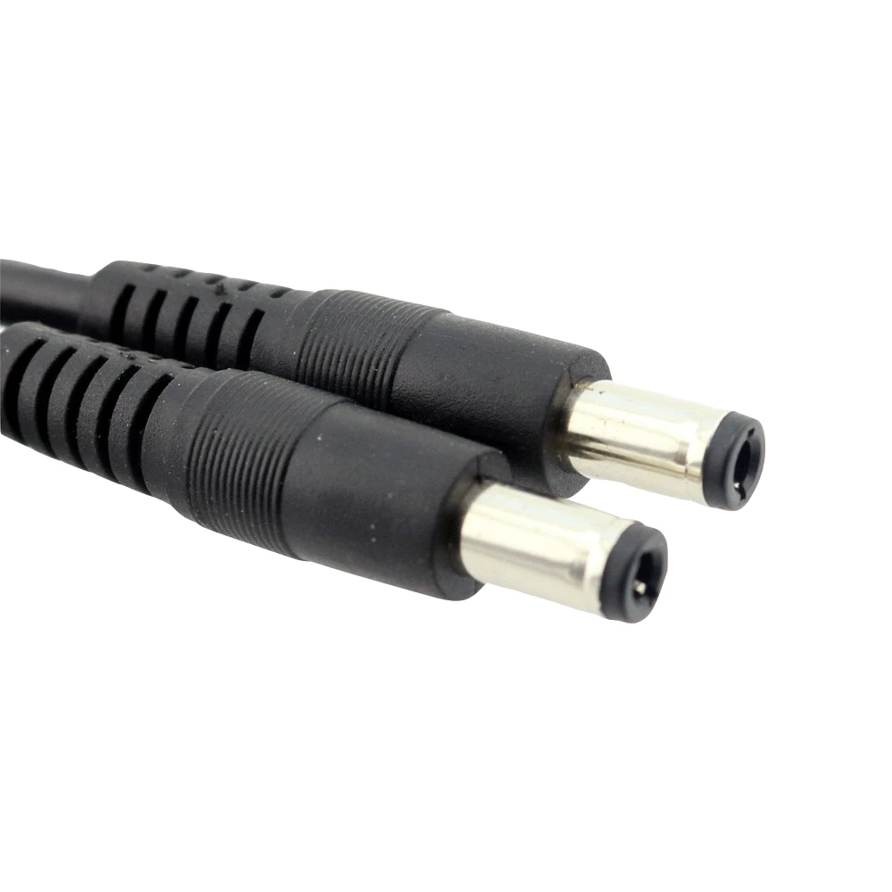 1x DC الطاقة 5.5x2.5 مللي متر الذكور إلى 5.5x2.5 مللي متر الذكور التوصيل 18AWG تمديد موصل كابل الحبل 50 سنتيمتر/1m/2m