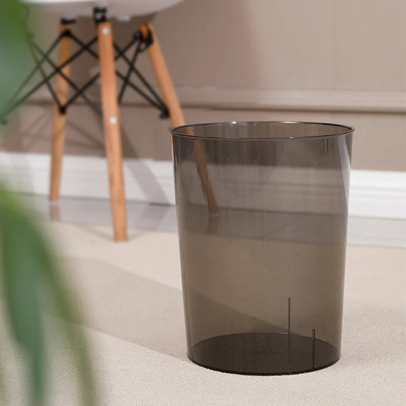 

мусорное ведро Full Transparent Trash Can Nordic Style INS Bright Acrylic Large Capacity Household Creative Thick Simple Dustbin