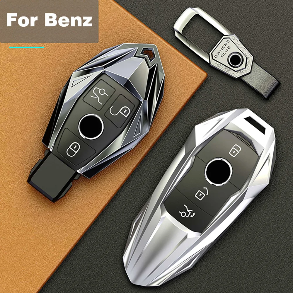 Wysokiej qualityCar etui na klucze pokrywa dla Mercedes Benz W203 W210 W211 W124 W202 W204 W212 W176 akcesoria AMG brelok do kluczy brelok