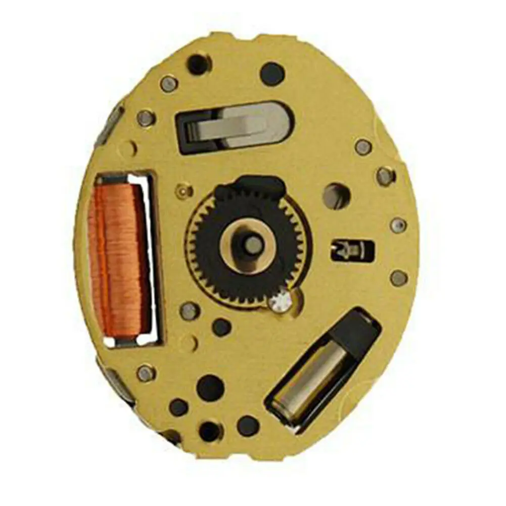 Movimiento de reloj de cuarzo con batería y vástago para Miyota 5Y20, 2,6mm de espesor, 2 manos (hora/minuto), accesorios