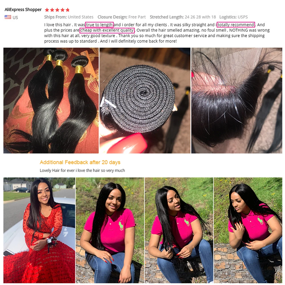 Meetu Bundles With Closure Bone Straight Human Hair Bundles With Transparent Lace Closure Brazilian Remy Hair Weave Extension