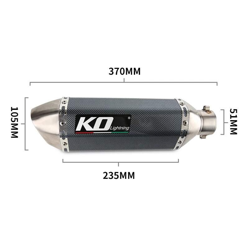 Slip-on Exhaust Set for Honda NC750X/A/S/N NC700 Motorcycle Mid Link Pipe 51mm Mufflers Removable DB Killer Escape Reserve Cat image 3