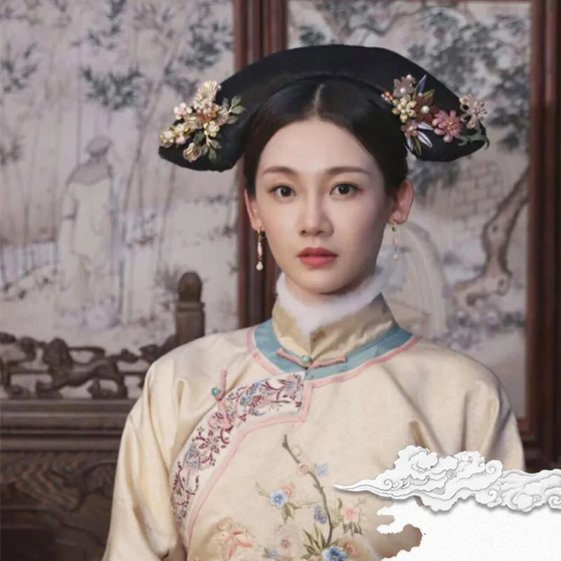 Qing Dynasty Princess Qitou Hair Accessories For Latest TV Play Antique Photography For Women Palace Cosplay