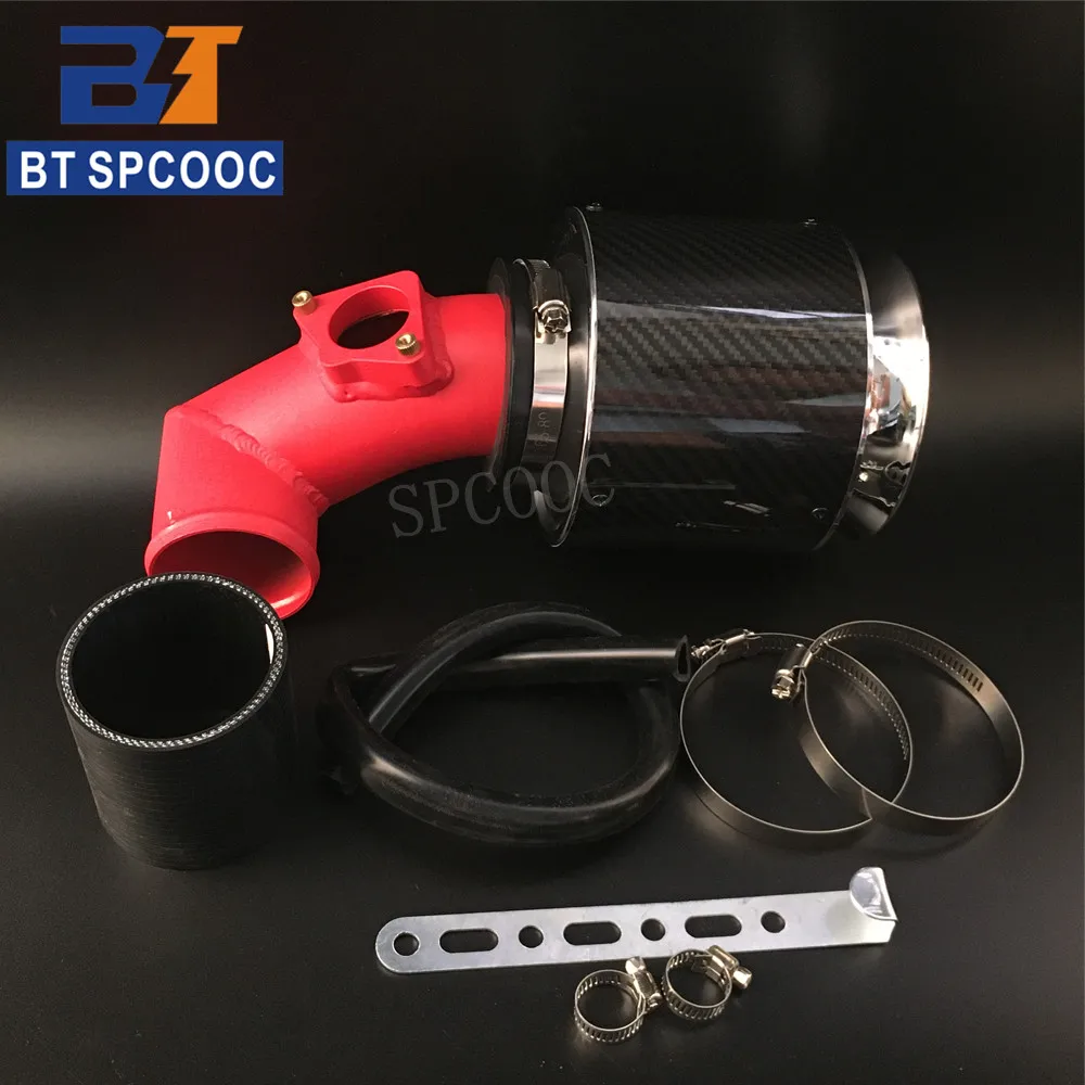 Car Cold Air Intake System High Flow Red Sport Air Filter Intake Pipe Kits Fit For NISSAN Suzuki Swift For Mazda 6  Accord CL7